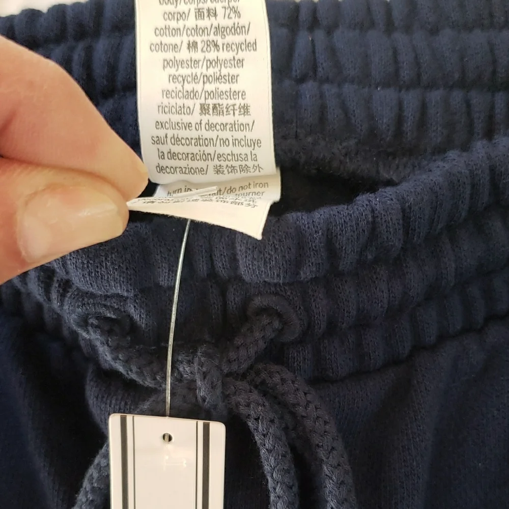 NWT TALL girl Friendly PINK Victoria's Secret Navy Drawstring Pants - Picture 10 of 17